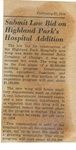 Submit Low Bid on Highland Park’s Hospital Addition, 1958 February by Advocate Aurora Health