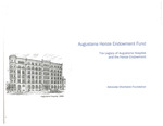 The Legacy of Augustana Hospital (1882-1989) and the Henze Endowment Fund, 2010