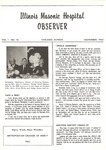 Illinois Masonic Hospital Observer, 1965, V1 N10, November