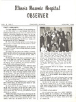 Illinois Masonic Hospital Observer, 1966, V2 N1, January