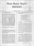 Illinois Masonic Hospital Observer, 1967, V3 N8, September by Advocate Health - Midwest