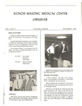 Illinois Masonic Medical Center Observer, 1968, V4 N9, November by Advocate Health - Midwest