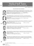 Medical Staff Topics, 1994 August/September