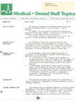 Medical-Dental Staff Topics, 1985, V19 N3, March by Advocate Health - Midwest