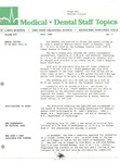 Medical-Dental Staff Topics, 1985, V19 N7, July