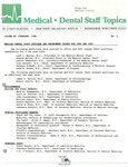 Medical-Dental Staff Topics, 1986, V20 N1, February