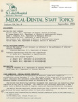 Medical-Dental Staff Topics, 1986, V20 N8, September