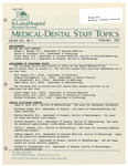 Medical-Dental Staff Topics, 1987, V21 N2, February by Advocate Health - Midwest