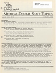Medical-Dental Staff Topics, 1988, V22 N2, February by Advocate Health - Midwest
