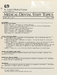 Medical-Dental Staff Topics, 1988, V22 N4, April by Advocate Health - Midwest