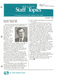 Medical-Dental Staff Topics, 1988 September by Advocate Health - Midwest
