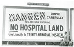 Trinity Hospital Memorial Hospital donation billboard by Advocate Aurora Health