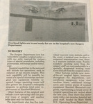 Newspaper article and image highlighting hospital's new Surgery Department by Advocate Aurora Health