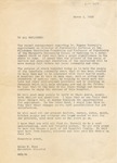 Letter from Waldo Buss announcing the appointment of Dr. Eugene Turrell as Medical Director of the Milwaukee Sanitarium, March 3, 1958