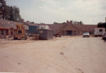 Construction of the new hospital as seen via the main entrance to the hospital, July 22, 1983