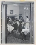 Dining area in Colonial Hall building (now Lorton Professional Building), Milwaukee Sanitarium
