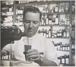 Milwaukee Sanitarium pharmacy photo, middle 20th century