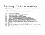 The History of St. Luke’s Heart Care, 1956-2002