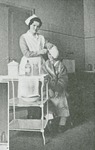 Nurse with child by Aurora Health Care