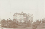 External view of Milwaukee Hospital building, 1900s by Advocate Aurora Health