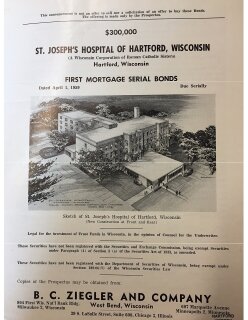 St. Joseph's Hospital of Hartford first mortgage serial bonds, 1959 April